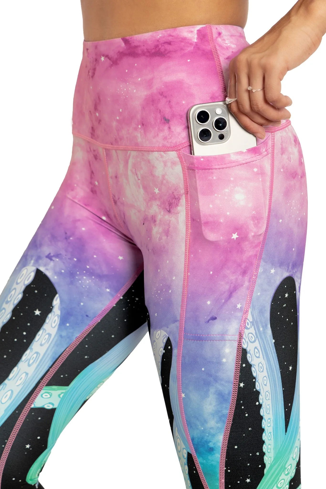 Space Tentacles High Waisted Ninja Pants
